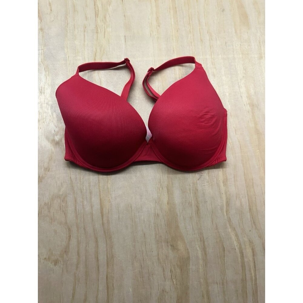 Pink Wear Everywhere Push Up Padded 34DD Red Hot Bra Underwire
